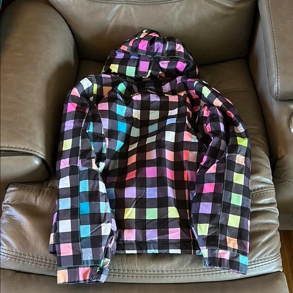Roxy Kids Multicolor Checkered Jacket - Picture 3 of 3